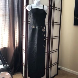 Rimini By Shaw Formal Black Long Satin Dress. - image 1